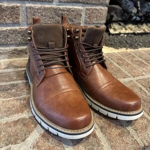 Vance Lucein Tru Comfort Foam Lace Up Casual Ankle Boots Size 9